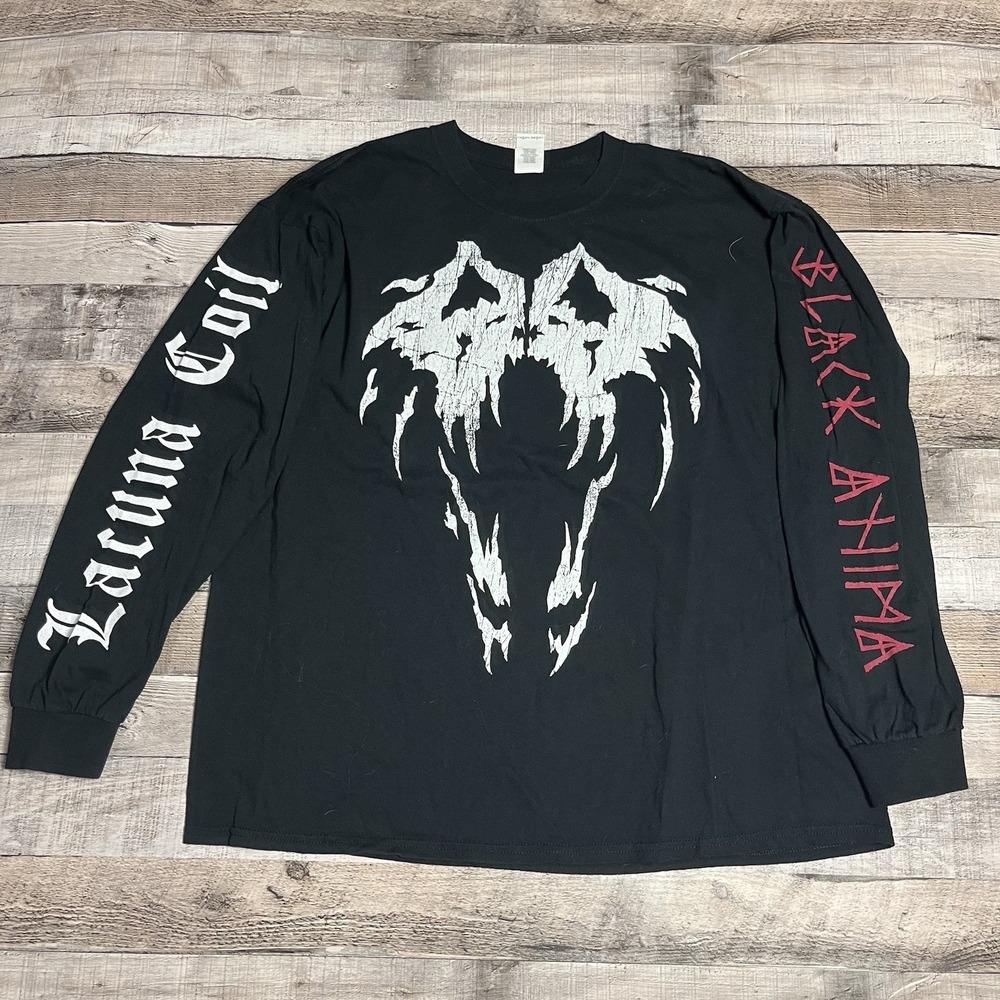 Lacuna Coil Shirt Size XL Black Anima Long Sleeve Heavy Rock Band Tee